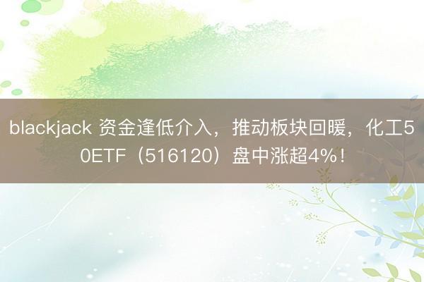 blackjack 资金逢低介入，推动板块回暖，化工50ETF（516120）盘中涨超4%！