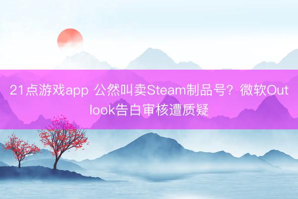 21点游戏app 公然叫卖Steam制品号?微软Outlook告白审核遭质疑
