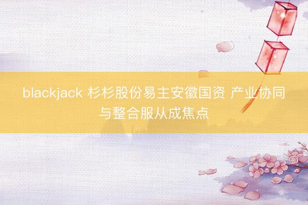 blackjack 杉杉股份易主安徽国资 产业协同与整合服从成焦点