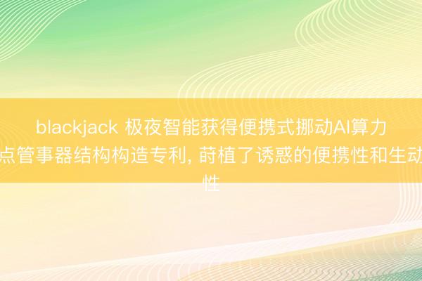 blackjack 极夜智能获得便携式挪动AI算力节点管事器结构构造专利, 莳植了诱惑的便携性和生动性
