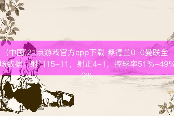(中国)21点游戏官方app下载 桑德兰0-0曼联全场数据：射门15-11，射正4-1，<a href=